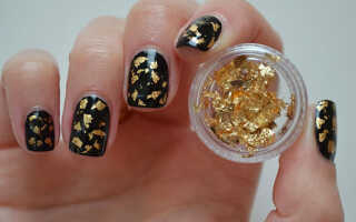 Маникюр с фольгой:  50 фото, как сделать маникюр с фольгой