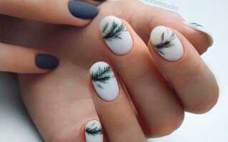 Маникюр на короткие ногти фото. Зимний вариант