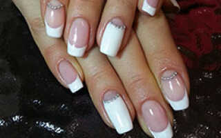 Френч со стразами: 50 фото, как сделать френч со стразами