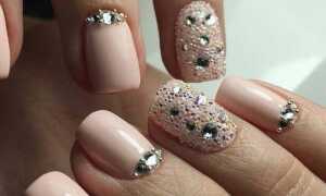 Все о маникюре со стразами — виды, идеи, пошаговая инструкция