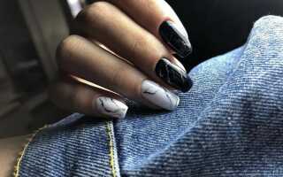 Как сделать мраморный маникюр на короткие ногти: техника пошагового выполнения