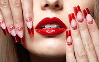 Красный френч: 50 фото как сделать красный французский маникюр