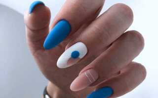 Сочетание двух цветов маникюра. Осень 2019