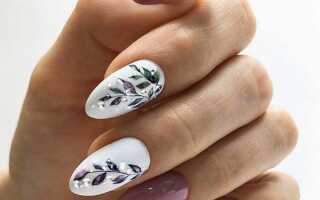 Дизайн ногтей миндалевидной формы: новинки 2019