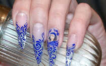 Вензель на ногтях: как нарисовать вензель пошагово для начинающих, видео уроки