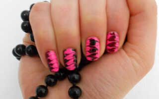 Рисунки на ногтях иголкой — фото, схемы, видео