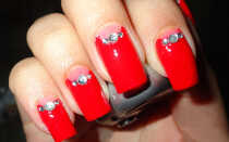 Маникюр со стразами: 50 фото, как сделать маникюр со стразами