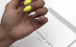 Маникюр на короткие ногти овальной формы