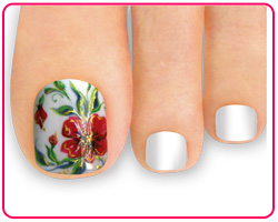 дизайн ногтей ног