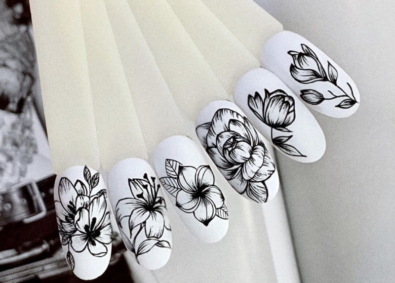 Темные цвета на светлом фоне