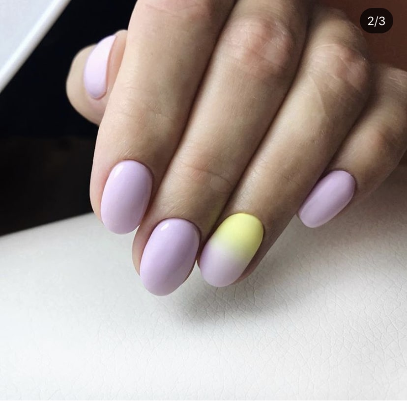 Градиент на ногтях