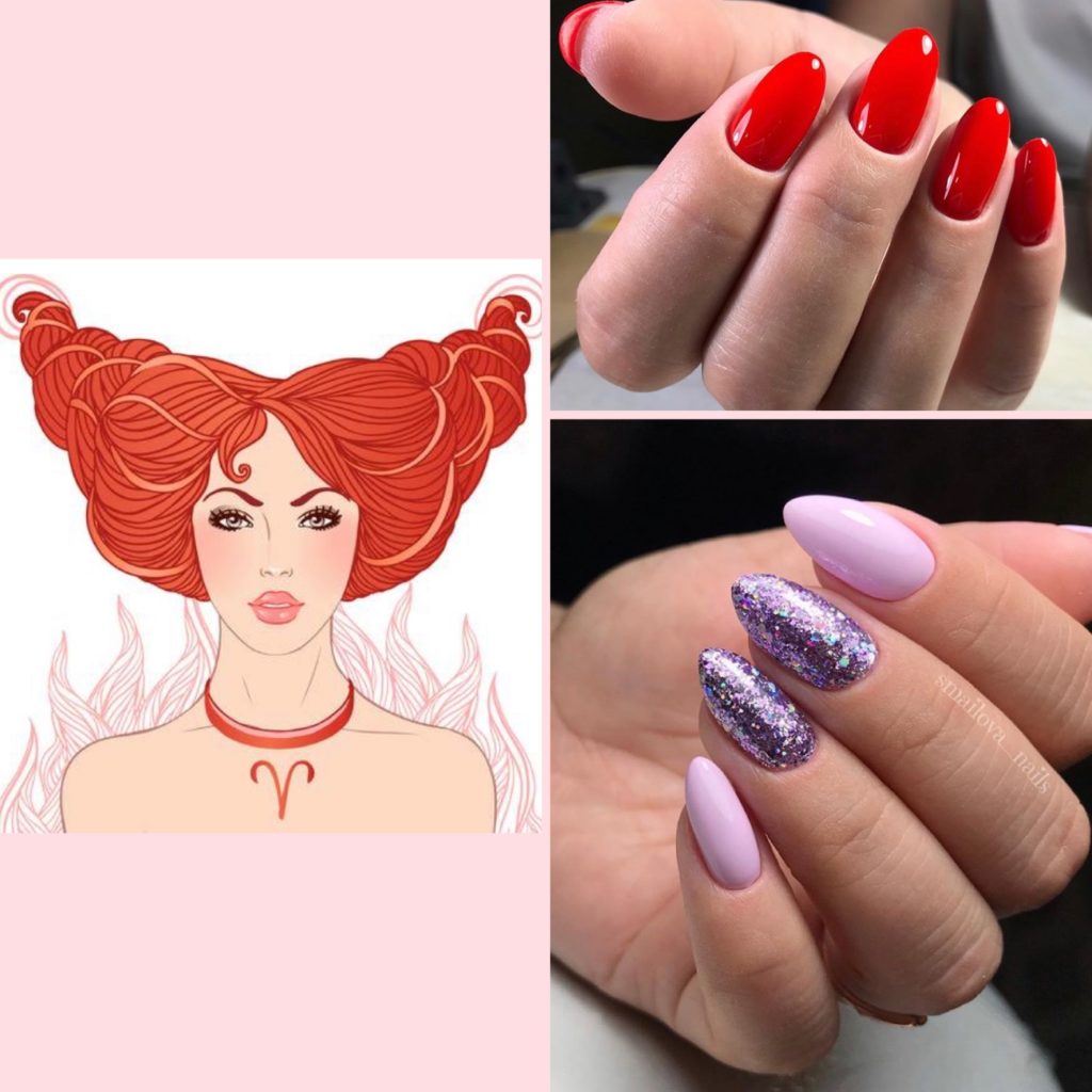 Маникюр для знака зодиака Овен