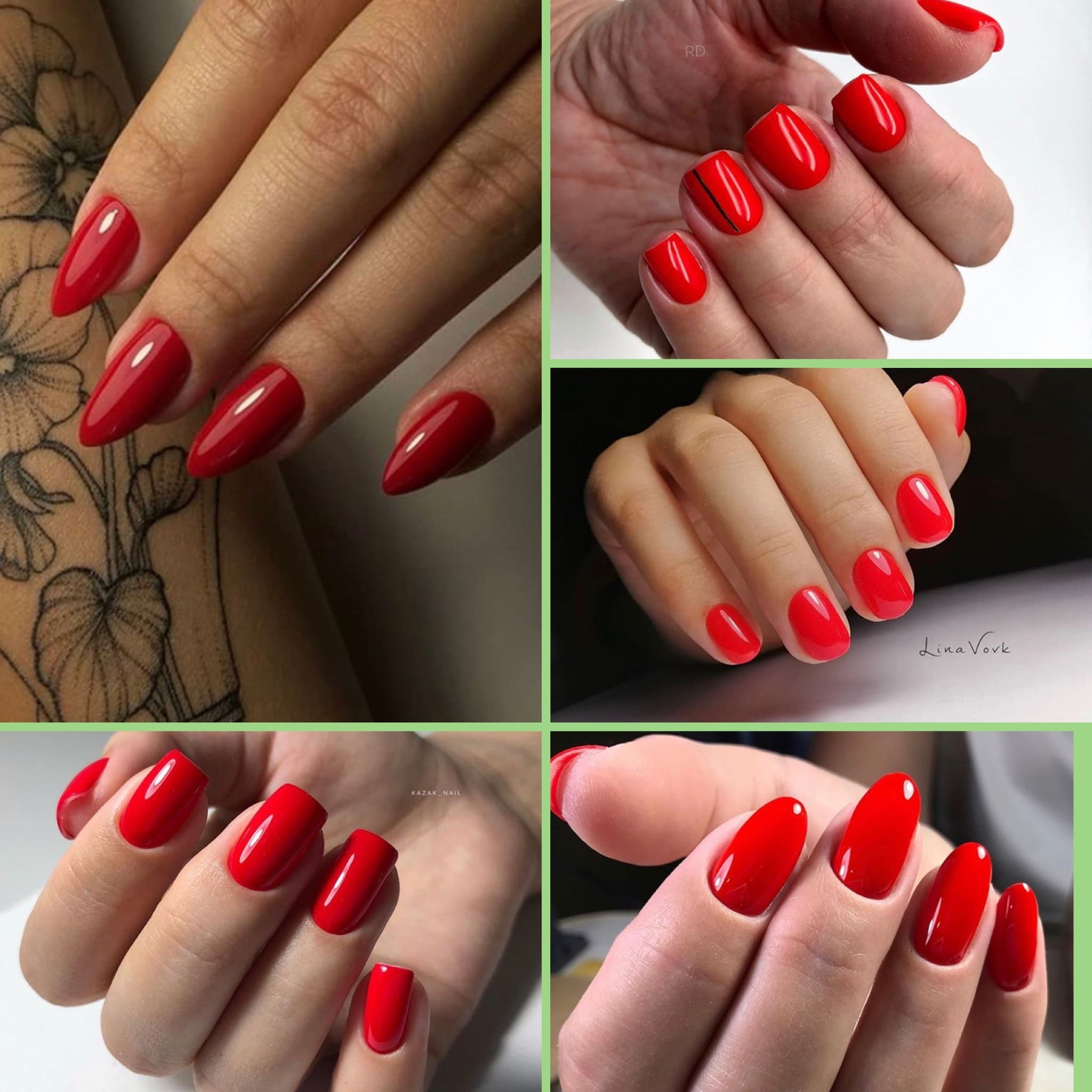 Модная длина ногтей