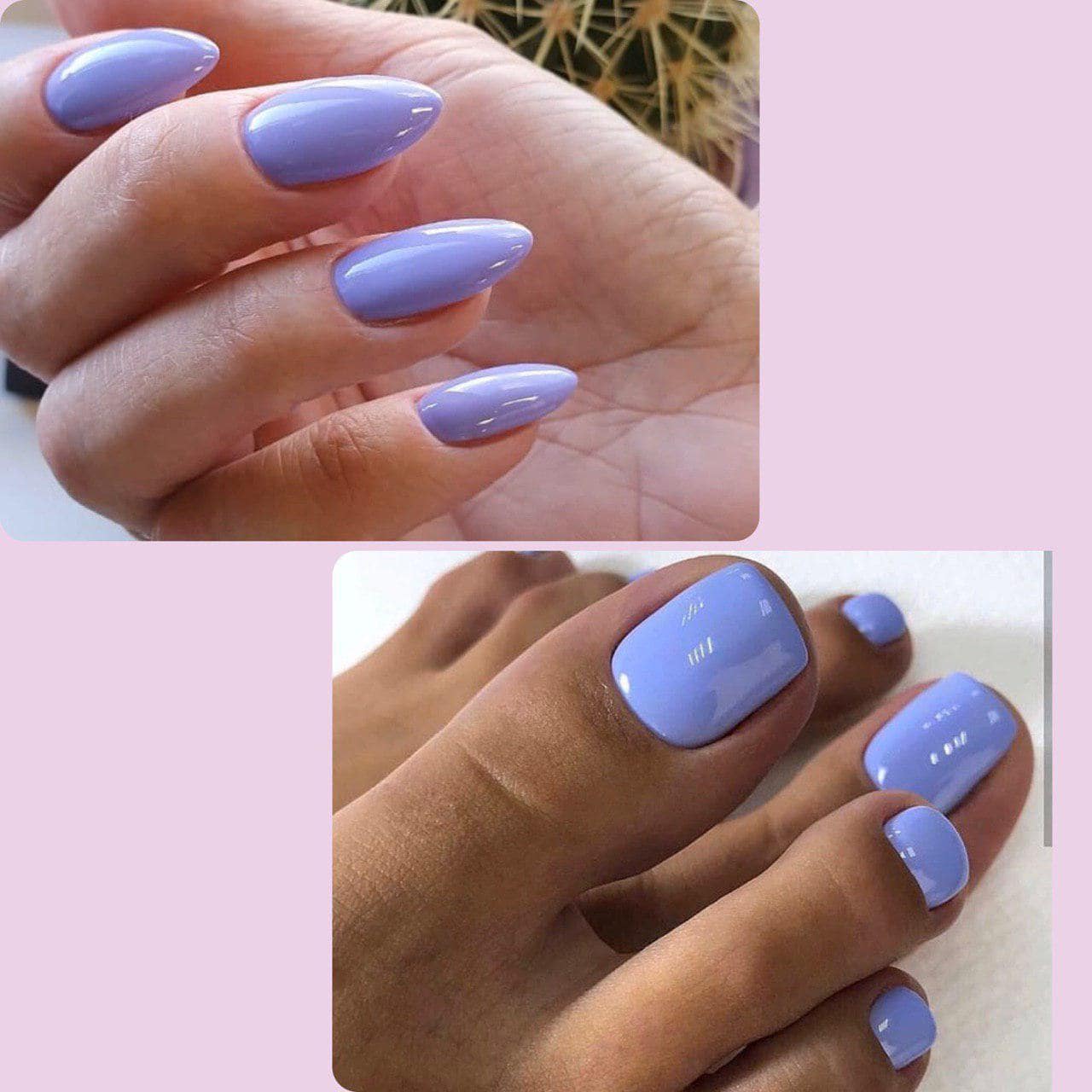 Однотонный вариант нейл-дизайна