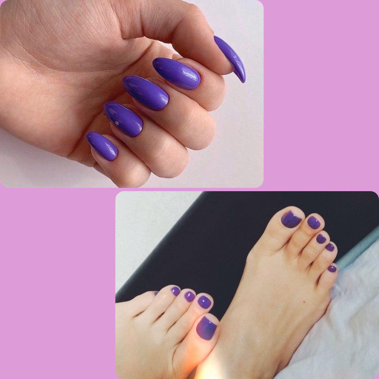 Однотонный вариант нейл-дизайна