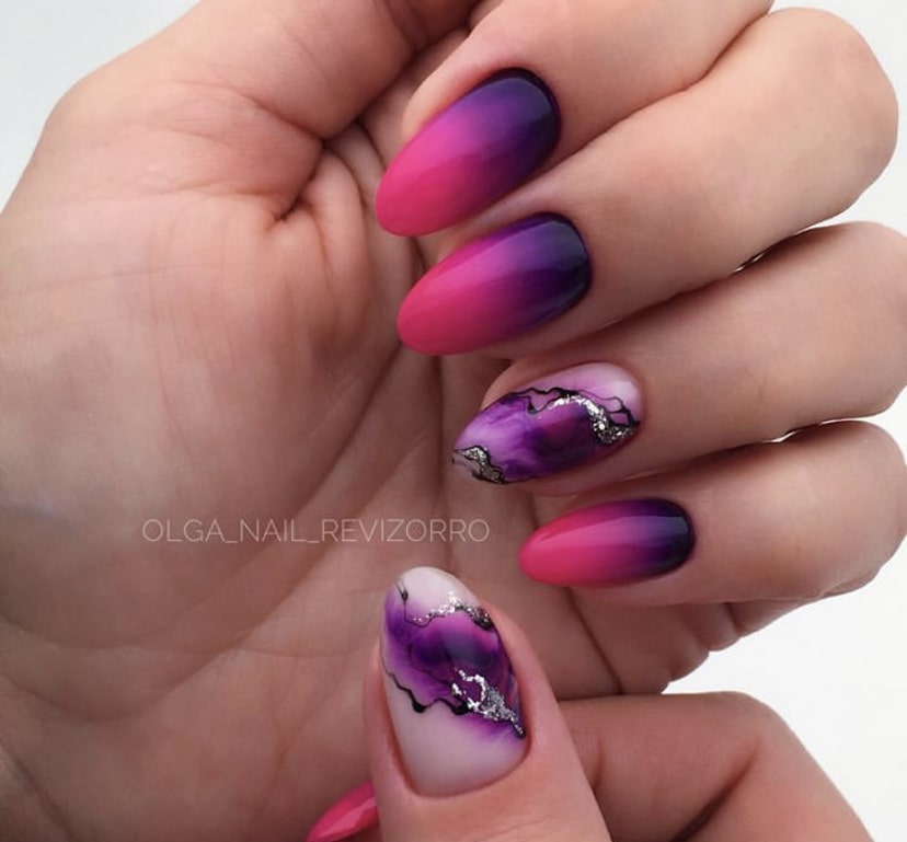  Омбре яркое