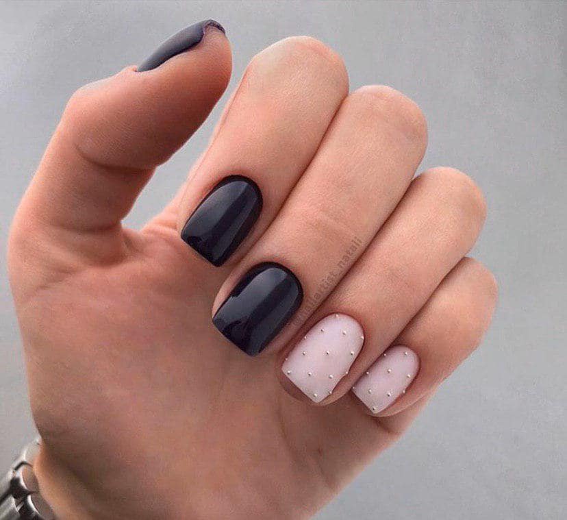 Темные оттенки гель -лака на осень