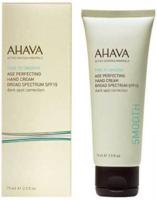 Ahava, противозрастной крем для рук SPF 15