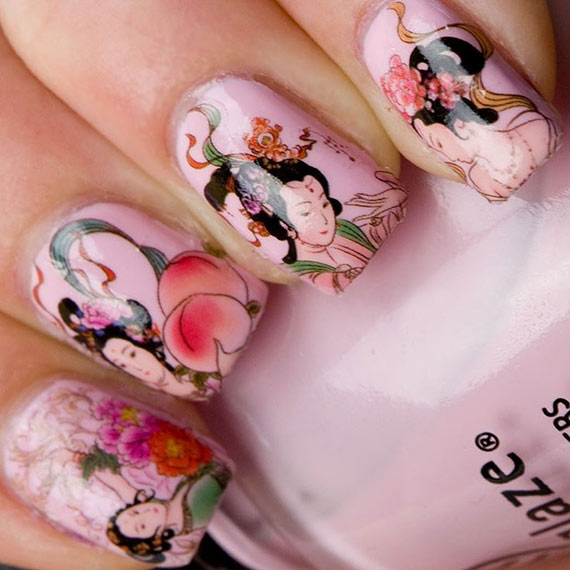 Аквариумный дизайн ногтей фото-01