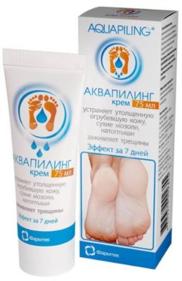 Фармтек Крем Аквапилинг от мозолей и натоптышей с мочевиной