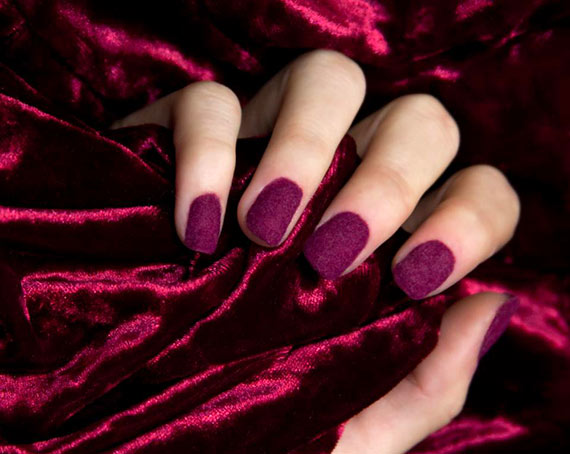 Ногти с эффектом бархата