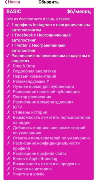 Особенности базового тарифа