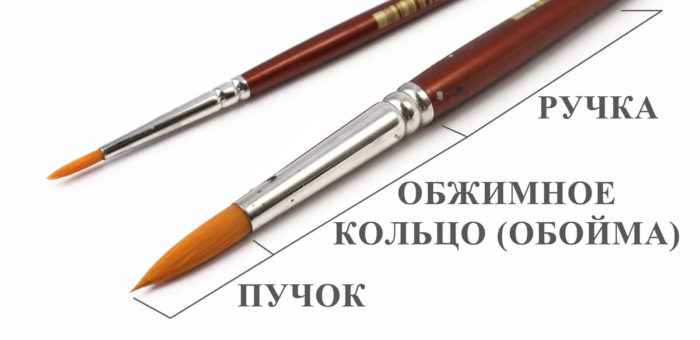 Из чего состоит кисточка для маникюра