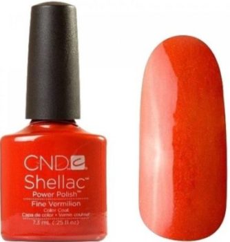 CND, Shellac, оттенок Fire vermilion – красно-оранжевый
