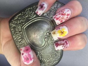 Роспись цветами - свадебный дизайн