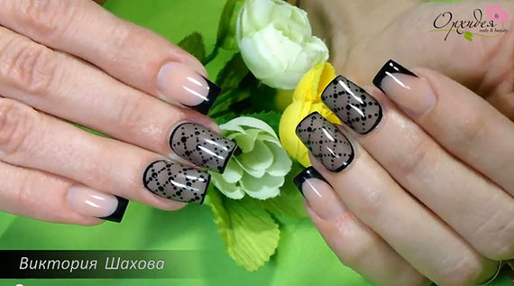 Дизайн ногтей "Вуаль"
