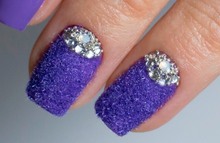 Велюровый однотонный