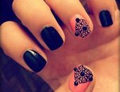 Фото маникюра черное