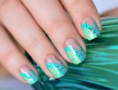 Фото маникюра зеленое