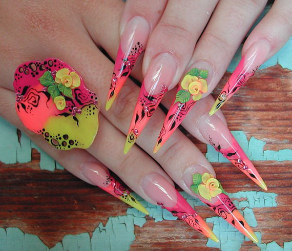 Фото маникюра в розовых тонах