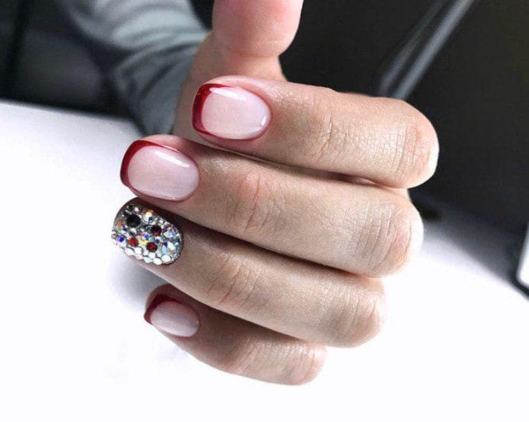 френч со стразами