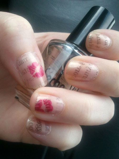 оживит газетный маникюр