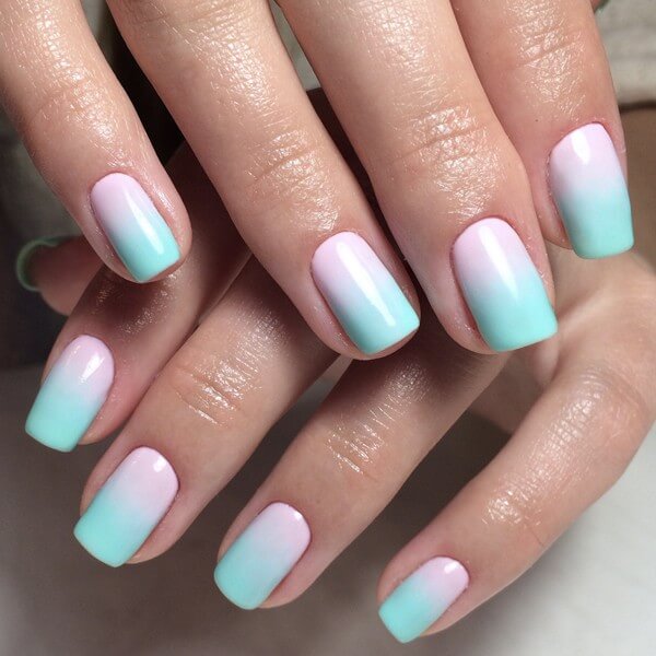 Градиент плоской кистью