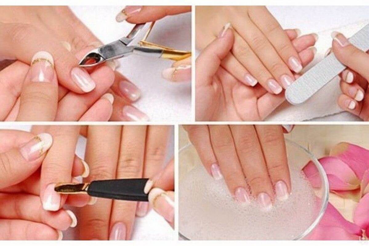 Последовательность действий маникюра