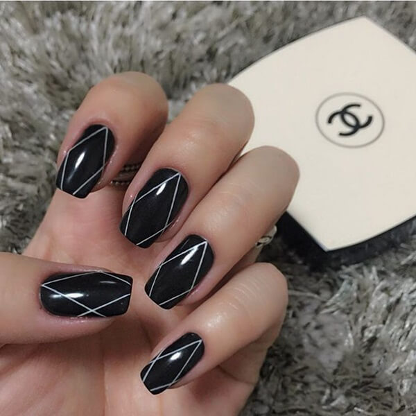 Контрастный нейл-арт