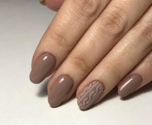 Коричневый цвет в вязаном дизайне