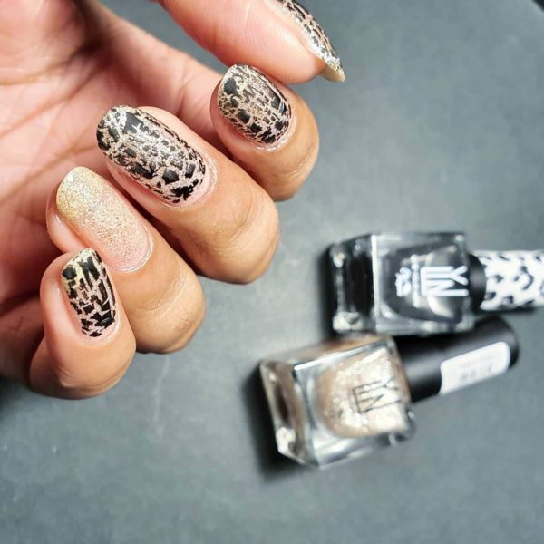 Кракелюр с прозрачным лаком