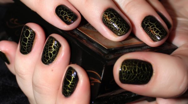 Кракелюр со змеиным принтом