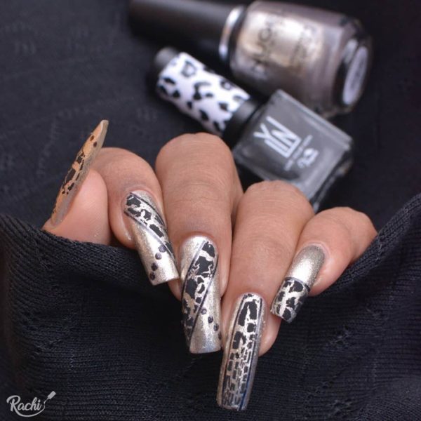 Кракелюр с дизайном с фрагментами