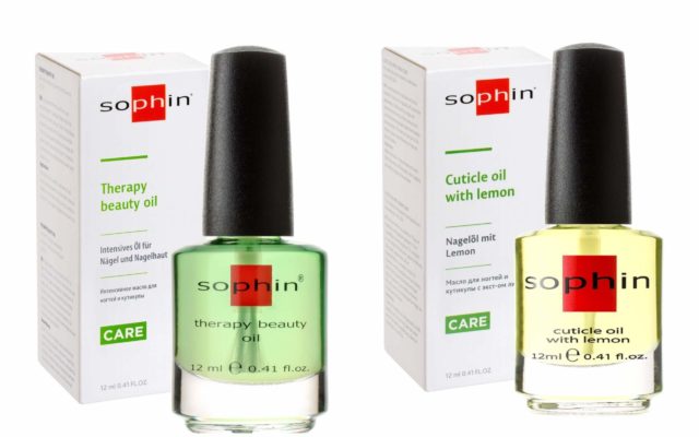 Масла Софин Therapy Beauty Oil и Cuticle oil with lemon