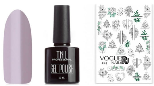 Слайдер №41 от Vogue Nails и гель-лак №38 от TNL