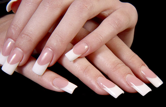 Наращивание ногтей фото френч