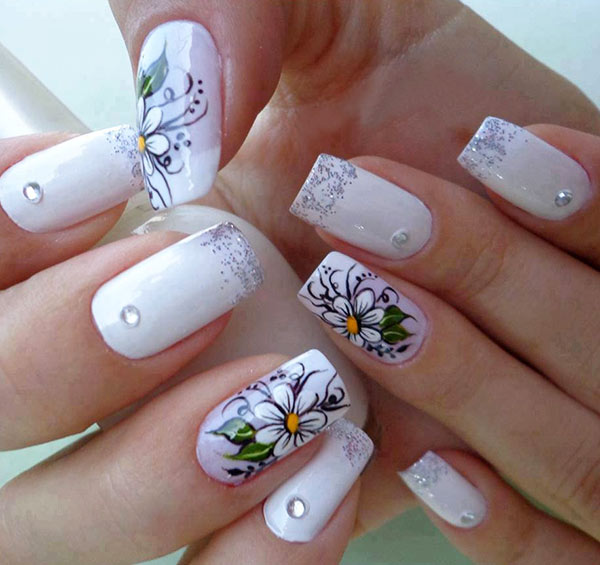 Ногти нарощенные фото - дизайн нарощенные ногти