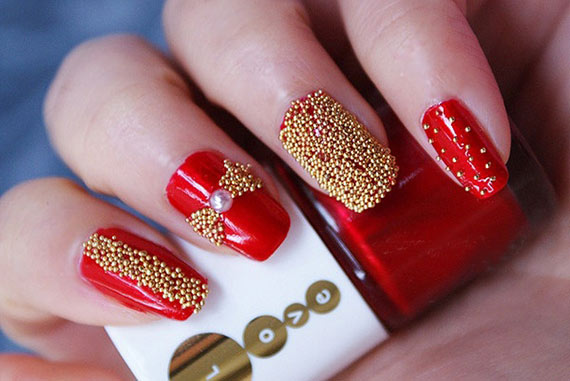 икорный маникюр - второй способ