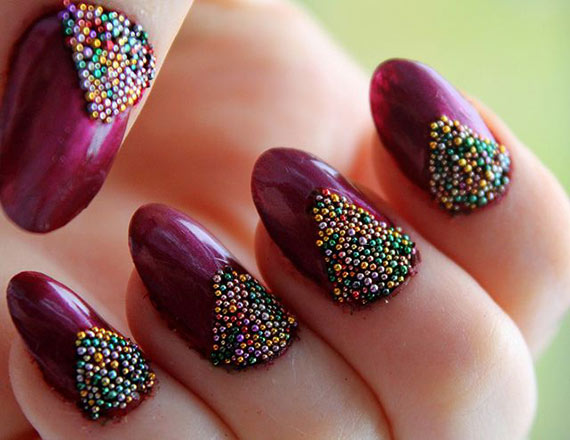 Икорный маникюр дома