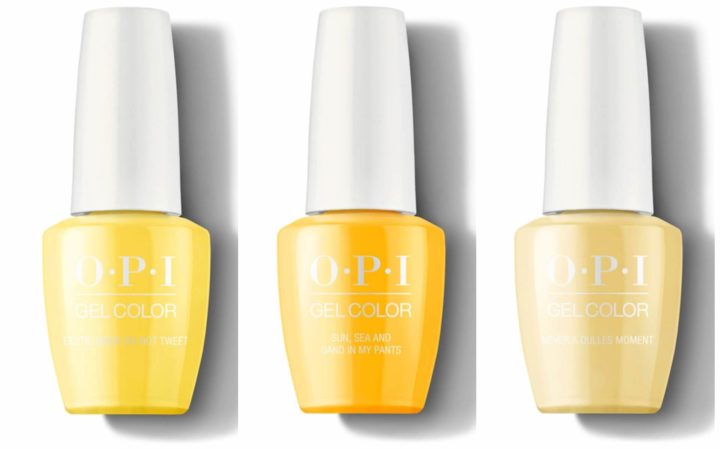 Желтые оттенки OPI
